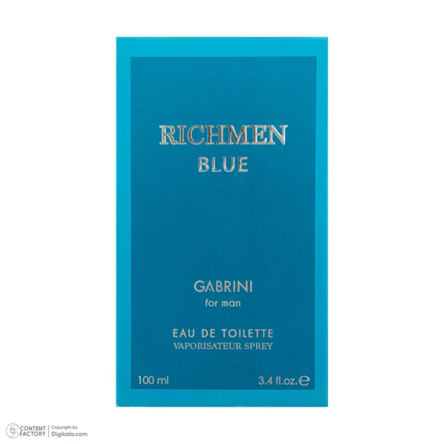 ادو تویلت مردانه گابرینی مدل Richmen با رایحه خنک حجم 100 میلی لیتر 101555086